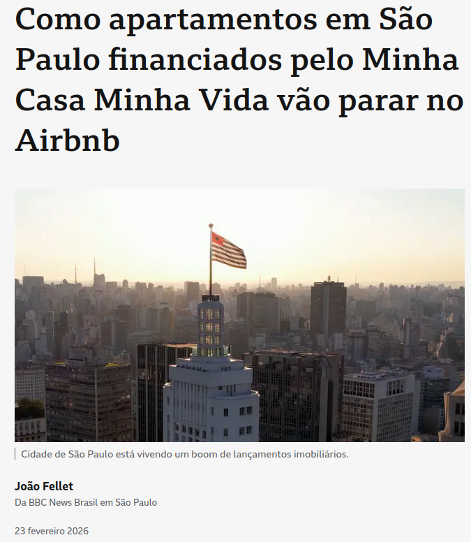 Imagem sobre aluguel por temporada e especulação imobiliária